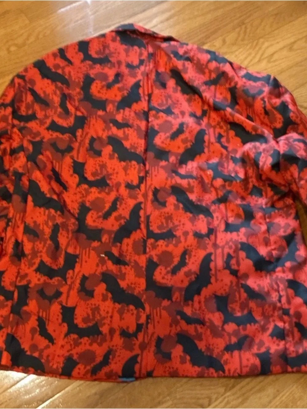 Red & Black Halloween Bat 3 piece Men's Suit. 2XL Rare Vintage